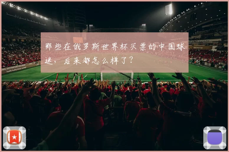 那些在俄罗斯世界杯买票的中国球迷，后来都怎么样了？